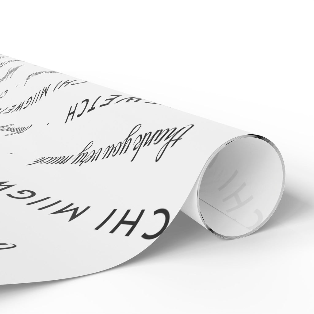 Chi Miigwetch Wrapping Paper – Minimalist Ojibwe Thank You Gift Wrap
