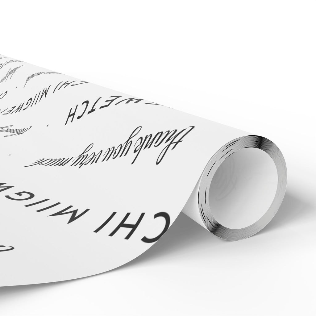 Chi Miigwetch Wrapping Paper – Minimalist Ojibwe Thank You Gift Wrap