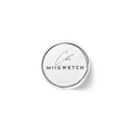 Round Logo Sticker Rolls — Minimal Script 'Chi MIIGWETCH' Seal