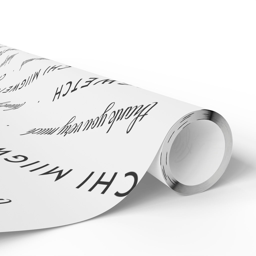 Chi Miigwetch Wrapping Paper – Minimalist Ojibwe Thank You Gift Wrap
