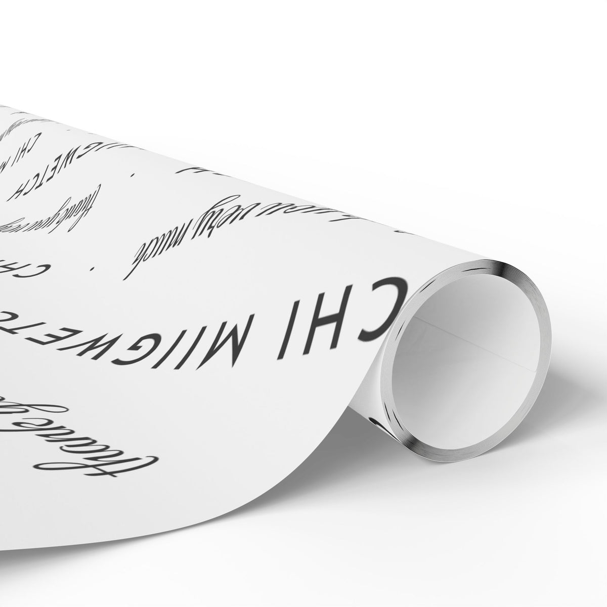 Chi Miigwetch Wrapping Paper – Minimalist Ojibwe Thank You Gift Wrap