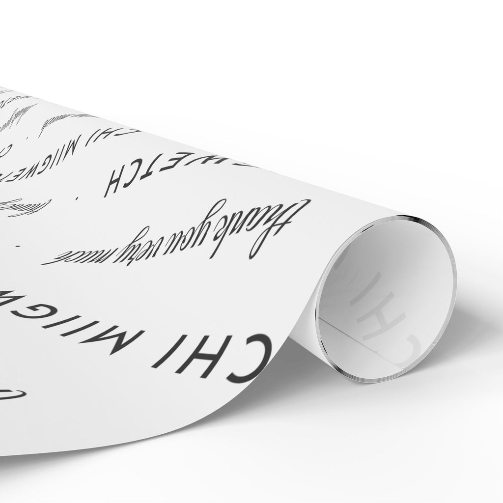 Chi Miigwetch Wrapping Paper – Minimalist Ojibwe Thank You Gift Wrap