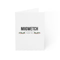 Thank You Greeting Card — 'MIIGWETCH' Floral Indigenous Appreciation Card